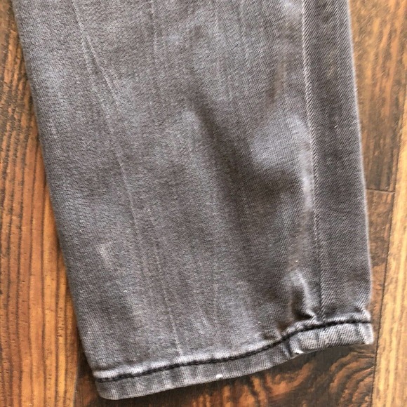 Express Jeans Super Skinny Fit Mens 32x32 (ACTUAL 32x30) Faded Black Distressed - Picture 11 of 16